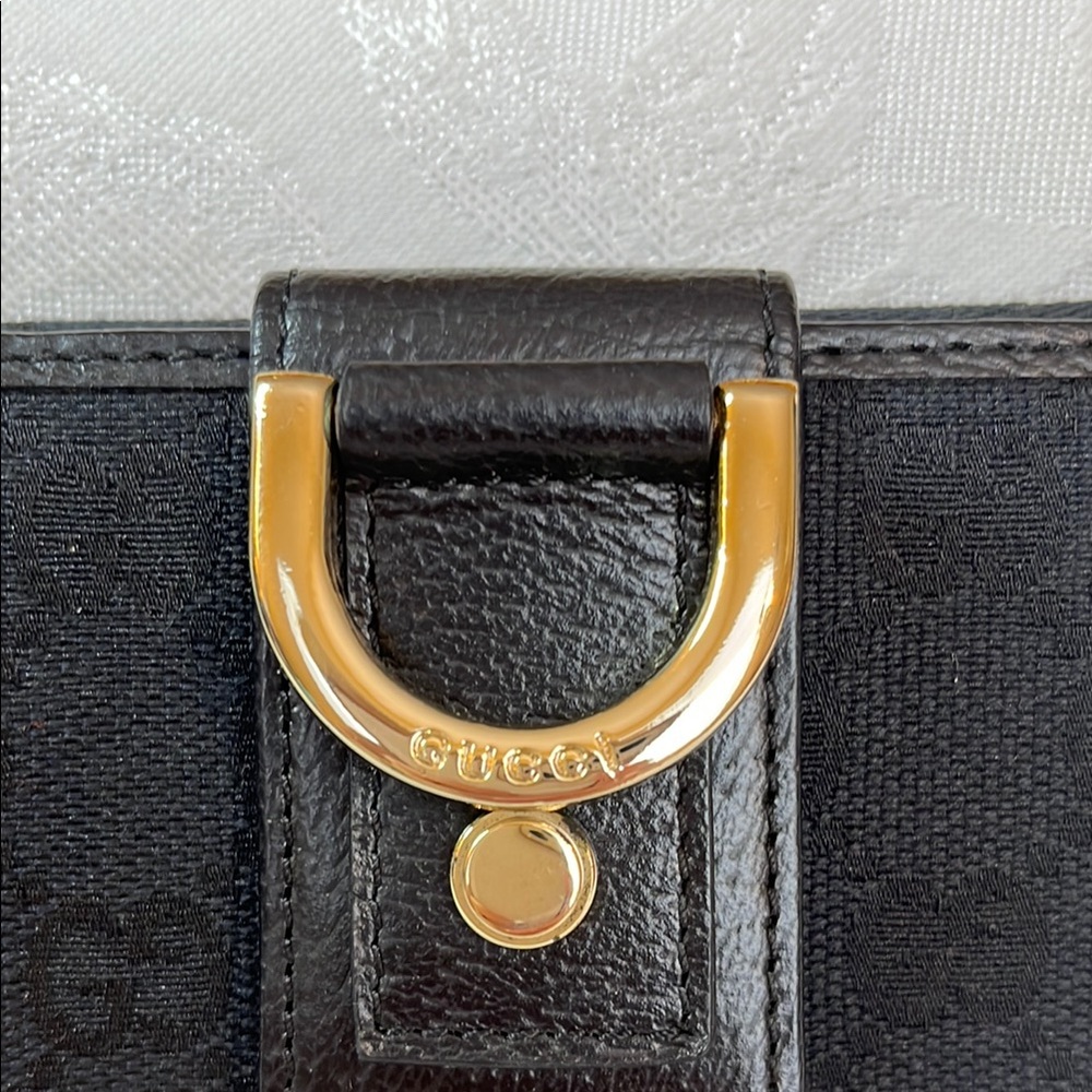 Gucci-Elegant Vintage Black Wallet - Picture 2 of 12